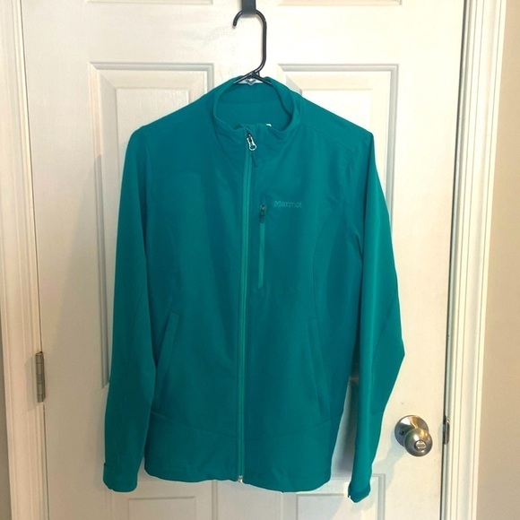 Marmot Teal Lightweight Waterproof Women’s Jacket, Medium - Picture 2 of 7